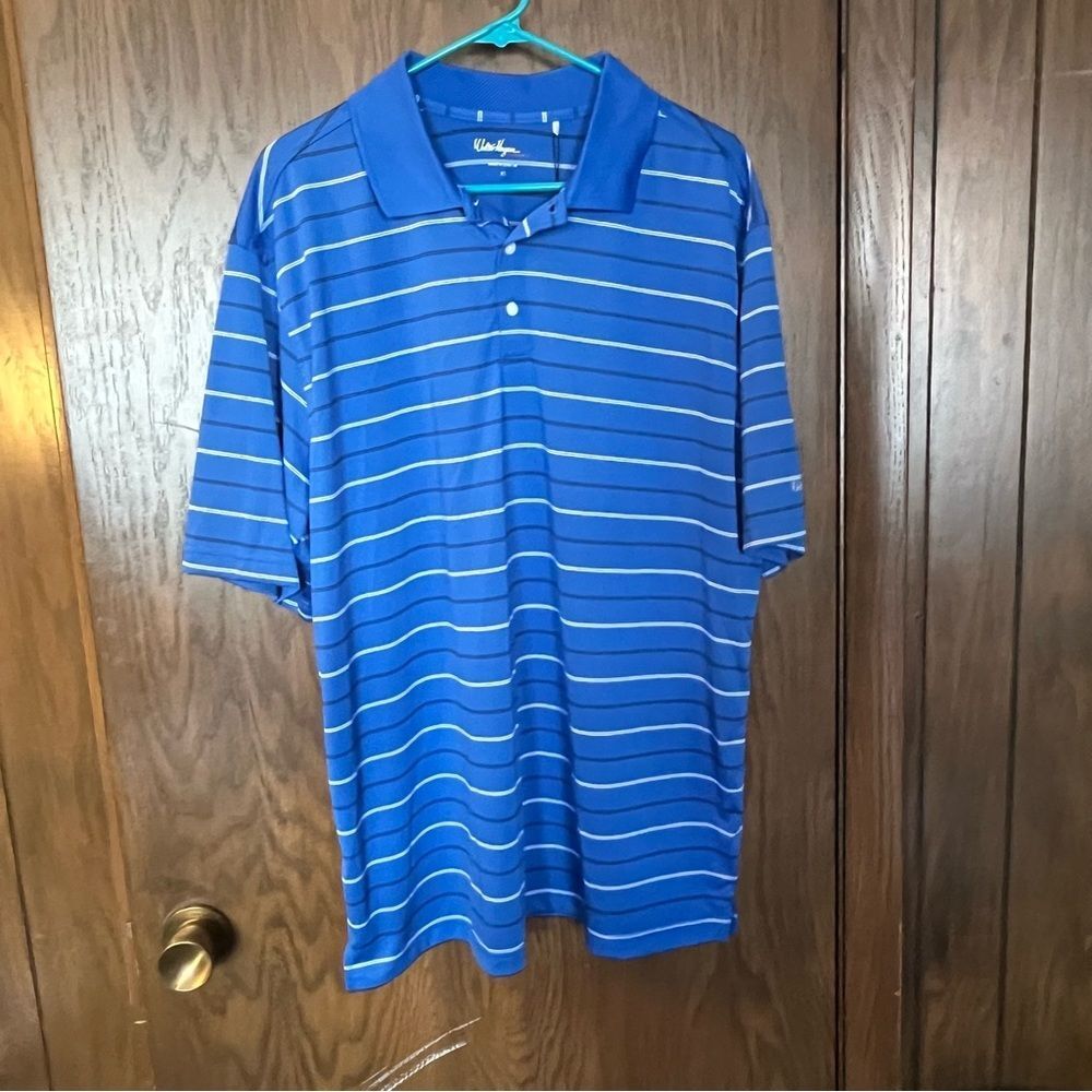 Walter Hagen Striped Golf Polo Shirt